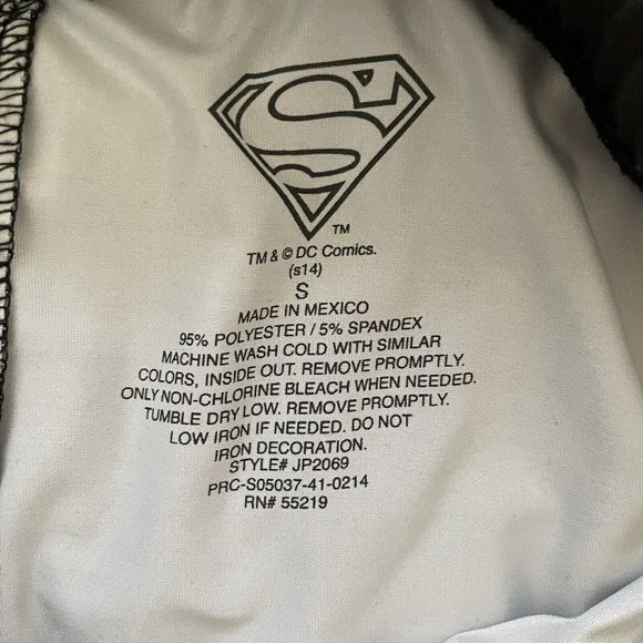 DC Comics Superman Womens Leggings Large Red Blue Yoga Halloween Character Small - Picture 11 of 11